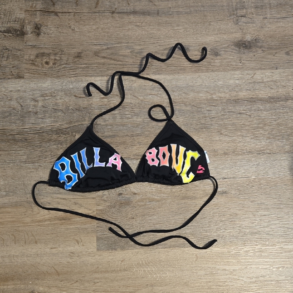 Billabong Bikini Set Black Bikini with Multicolor Lettering - Picture 2 of 12